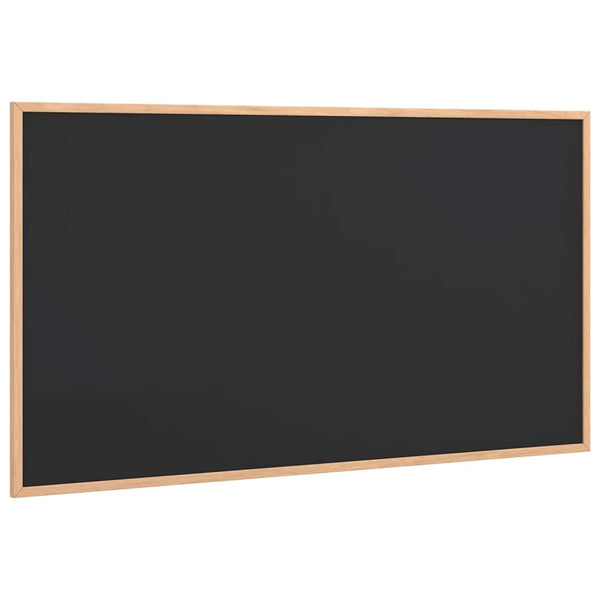 Schwarze Kreidetafel mit Kiefernholzrahmen 100x55 cm