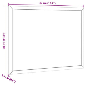 Korktafel 40x30 cm mit Kiefernholzrahmen