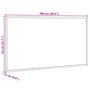 Korktafel 100x55 cm mit Kiefernholzrahmen
