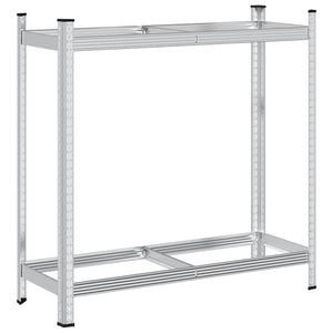 Reifenregal Stahl Silber 110x40x109cm