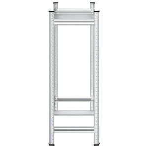 Reifenregal Stahl Silber 110x40x109cm