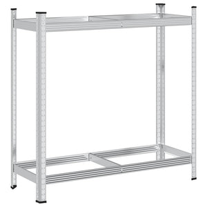 Reifenregal Stahl Silber 110x40x109cm