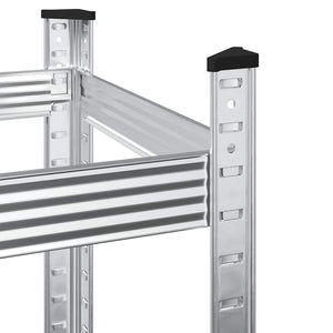 Reifenregal Stahl Silber 110x40x109cm