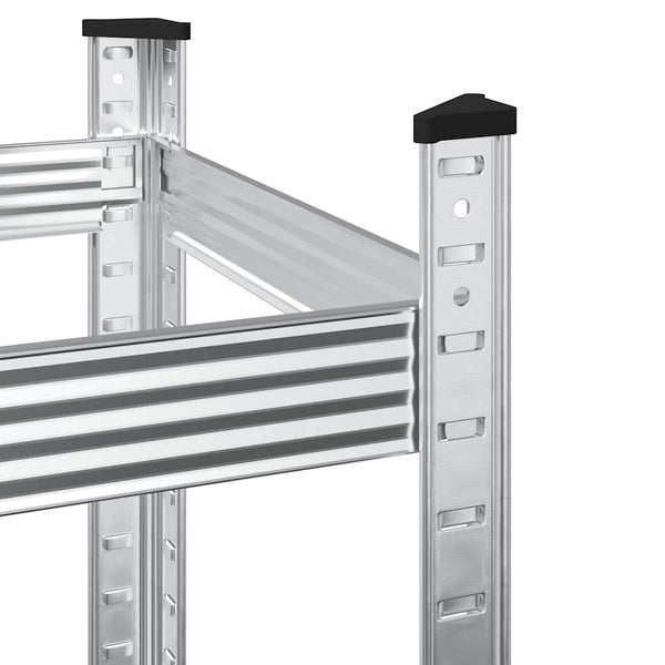Reifenregal Stahl Silber 110x40x109cm