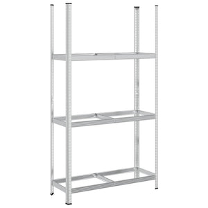Reifenregal Stahl 110x40x200cm Silber