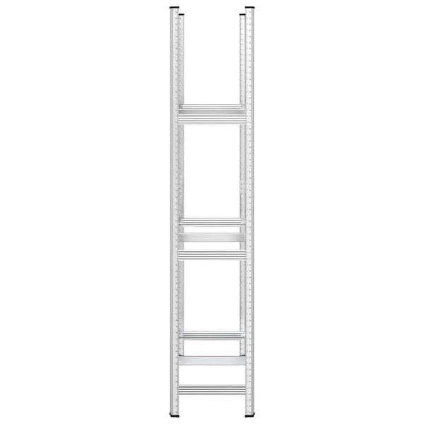 Reifenregal Stahl 110x40x200cm Silber