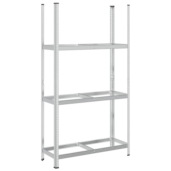 Reifenregal Stahl 110x40x200cm Silber