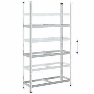 Reifenregal Stahl 110x40x200cm Silber