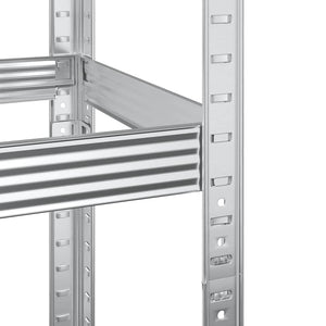 Reifenregal Stahl 110x40x200cm Silber