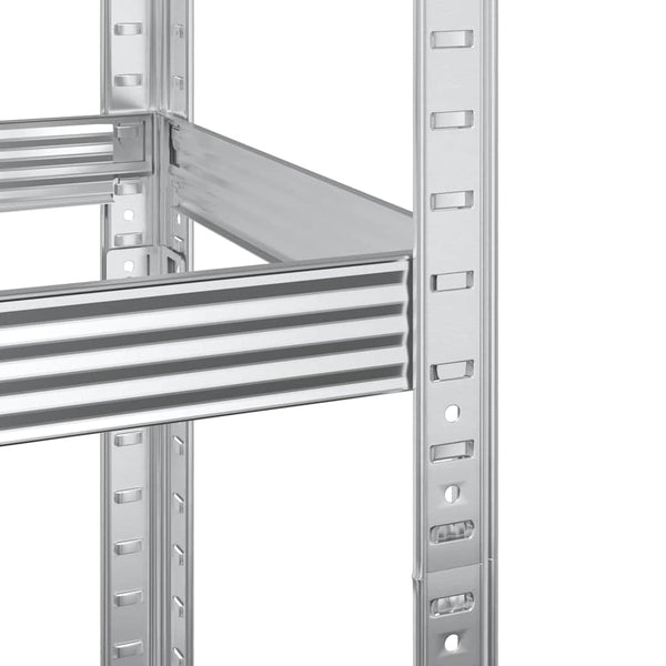 Reifenregal Stahl 110x40x200cm Silber