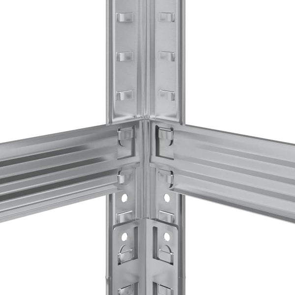 Reifenregal Stahl 110x40x200cm Silber