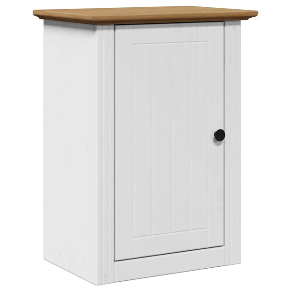 Bad-Wandschrank Weiß/Braun 44x30x60 cm