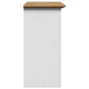 Bad-Wandschrank Weiß/Braun 44x30x60 cm