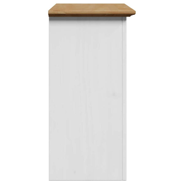 Bad-Wandschrank Weiß/Braun 44x30x60 cm