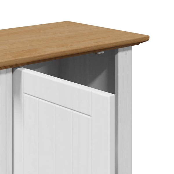 Bad-Wandschrank Weiß/Braun 44x30x60 cm