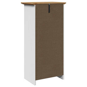 Badschrank BODO Weiß/Braun 44x30x90cm