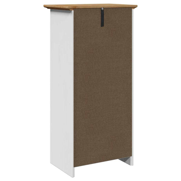Badschrank BODO Weiß/Braun 44x30x90cm