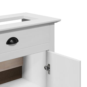 Waschbeckenunterschrank BODO Weiß 70x35x80 cm