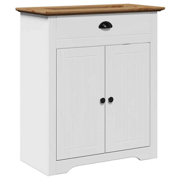 Waschbeckenunterschrank BODO, 70 cm, Weiß/Braun