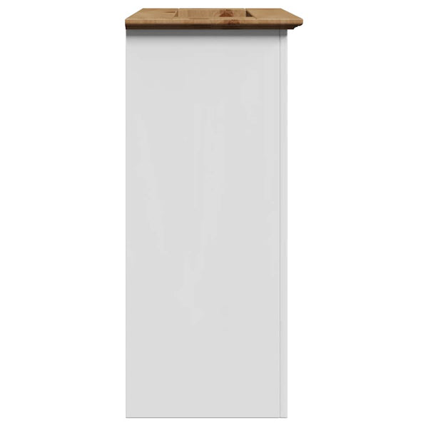 Waschbeckenunterschrank BODO, 70 cm, Weiß/Braun