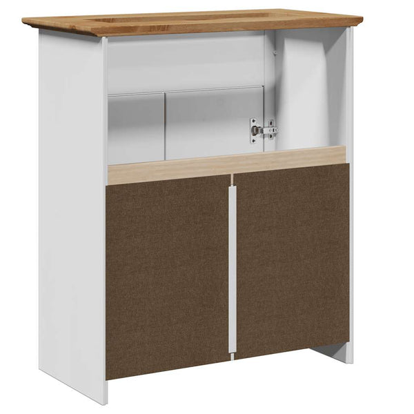 Waschbeckenunterschrank BODO, 70 cm, Weiß/Braun