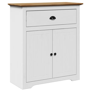 Flurschrank BODO Weiß/Braun 80x35x90cm