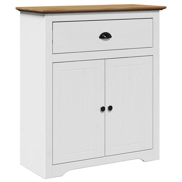 Flurschrank BODO Weiß/Braun 80x35x90cm