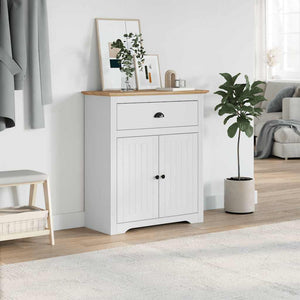 Flurschrank BODO Weiß/Braun 80x35x90cm