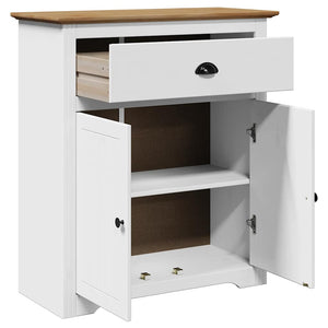 Flurschrank BODO Weiß/Braun 80x35x90cm