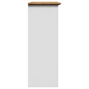 Flurschrank BODO Weiß/Braun 80x35x90cm
