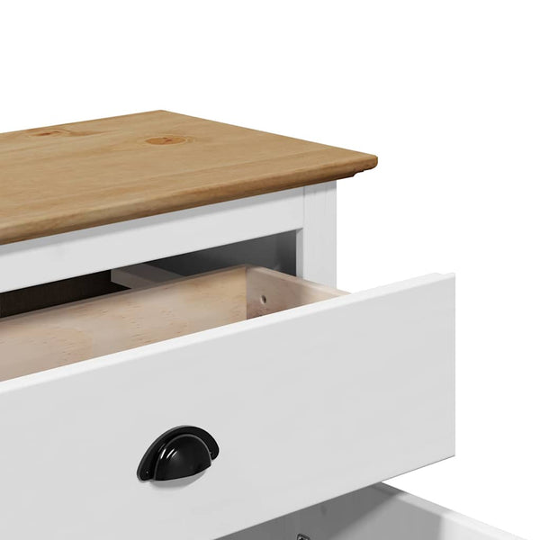 Flurschrank BODO Weiß/Braun 80x35x90cm