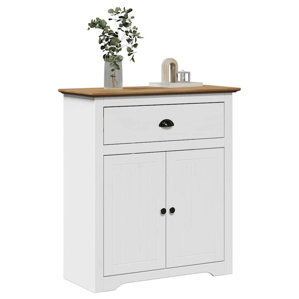 Flurschrank BODO Weiß/Braun 80x35x90cm