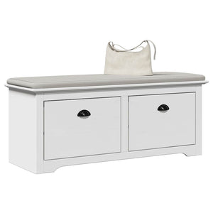 Weiße Flurbank BODO 114x40x45 cm