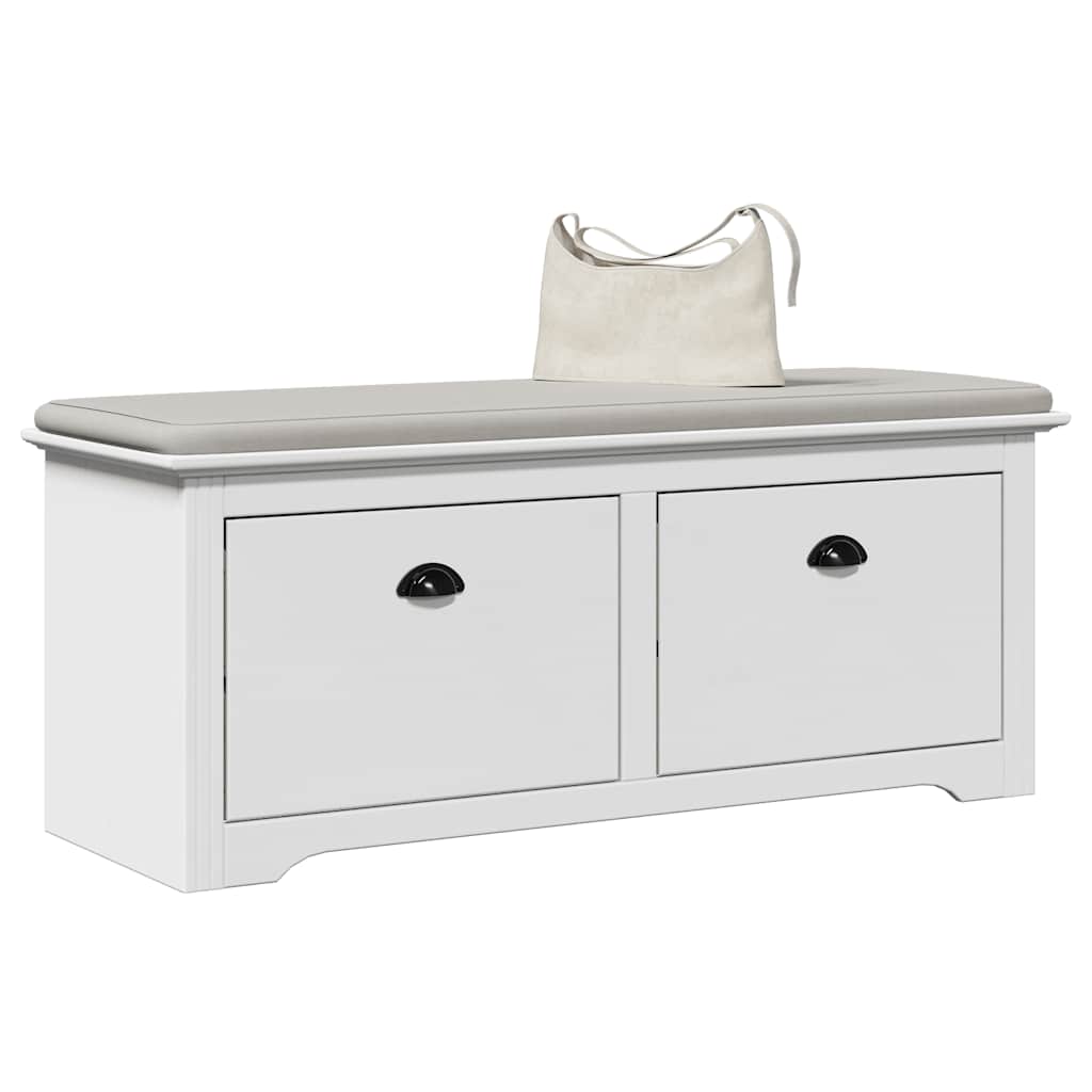 Weiße Flurbank BODO 114x40x45 cm