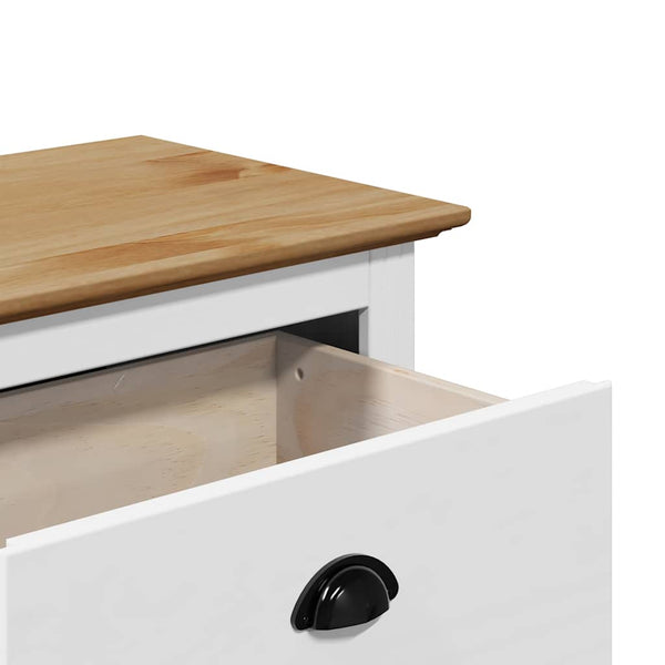 Flurbank BODO Weiß/Braun 114 cm