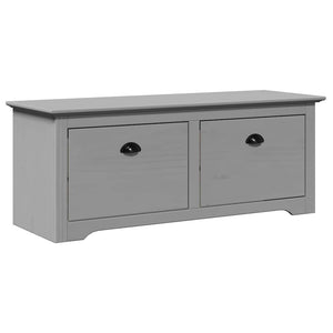 vidaXL Banc d'entrée BODO Gris 114x40x45 cm