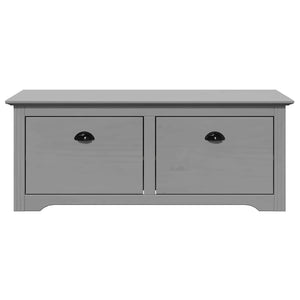 vidaXL Banc d'entrée BODO Gris 114x40x45 cm