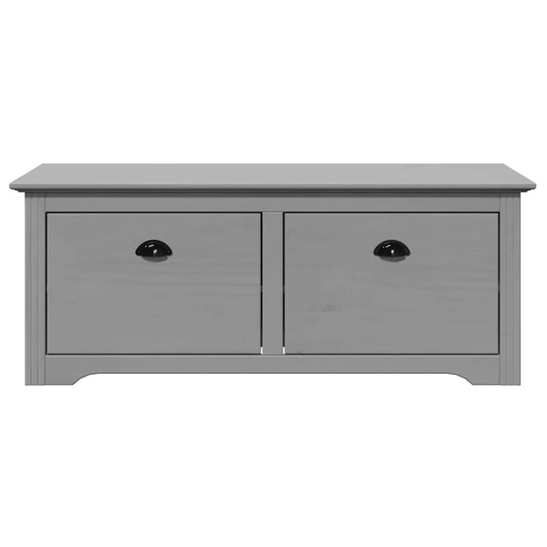 vidaXL Banc d'entrée BODO Gris 114x40x45 cm