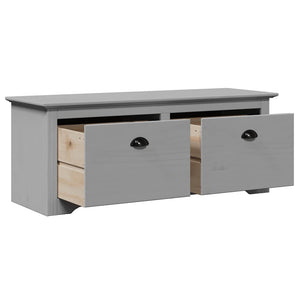vidaXL Banc d'entrée BODO Gris 114x40x45 cm