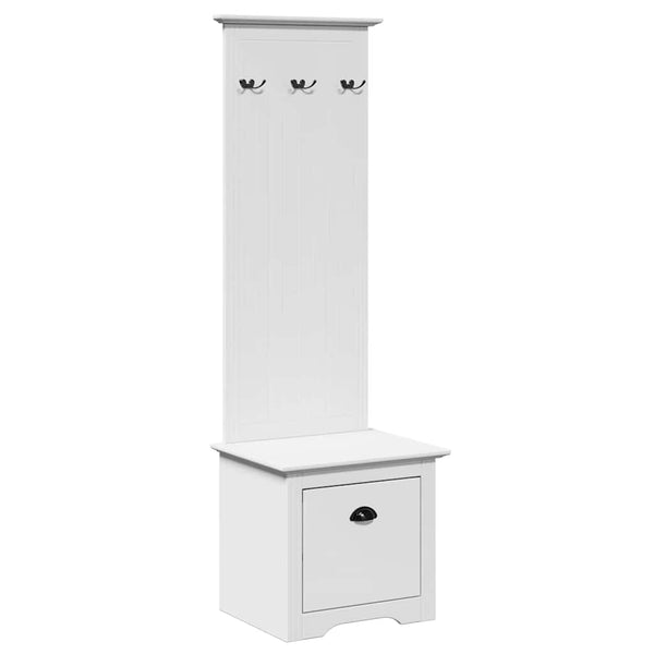 Flurschrank Weiß mit Haken 50x40x157cm