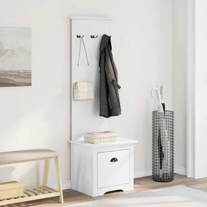 Flurschrank Weiß mit Haken 50x40x157cm
