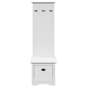 Flurschrank Weiß mit Haken 50x40x157cm