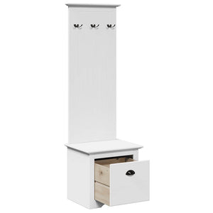 Flurschrank Weiß mit Haken 50x40x157cm