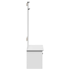 Flurschrank Weiß mit Haken 50x40x157cm