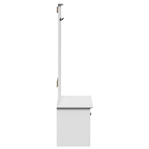 Flurschrank Weiß mit Haken 50x40x157cm