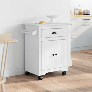 Chariot de cuisine vidaXL BODO Blanc 72x45x80 cm