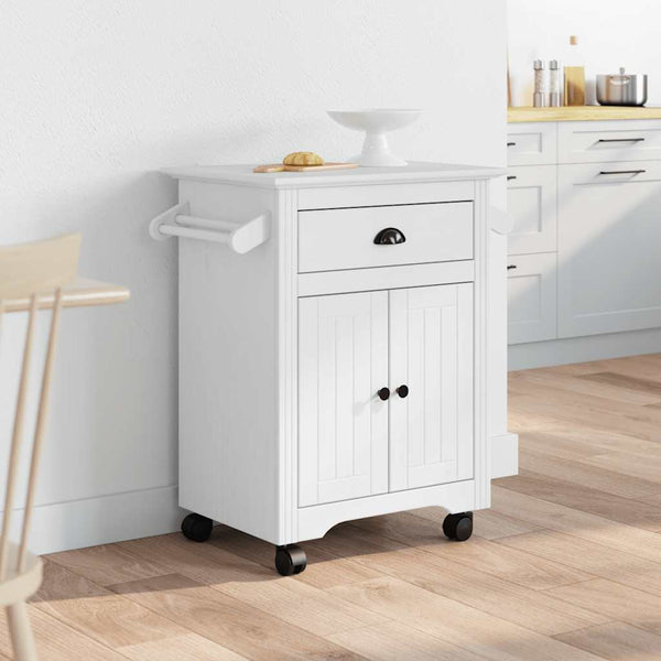 Chariot de cuisine vidaXL BODO Blanc 72x45x80 cm