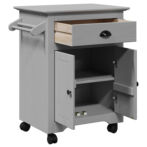 vidaXL Chariot de cuisine BODO Gris 72x45x80 cm