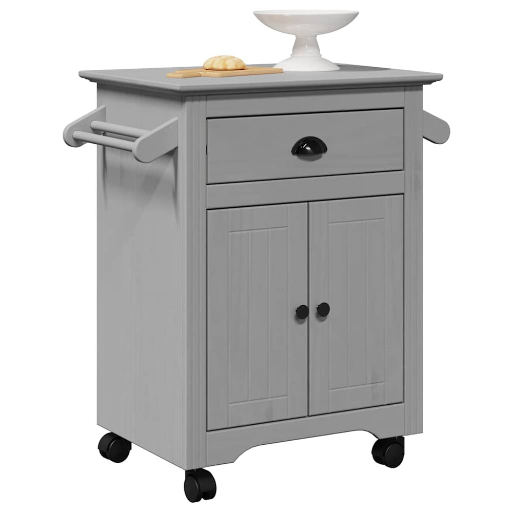 vidaXL Kitchen Trolley BODO Grey 72x45x80 cm