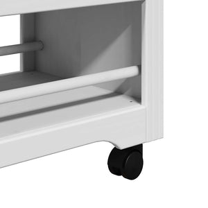 Küchenwagen BODO Weiß/Braun 67,5x45x80 cm